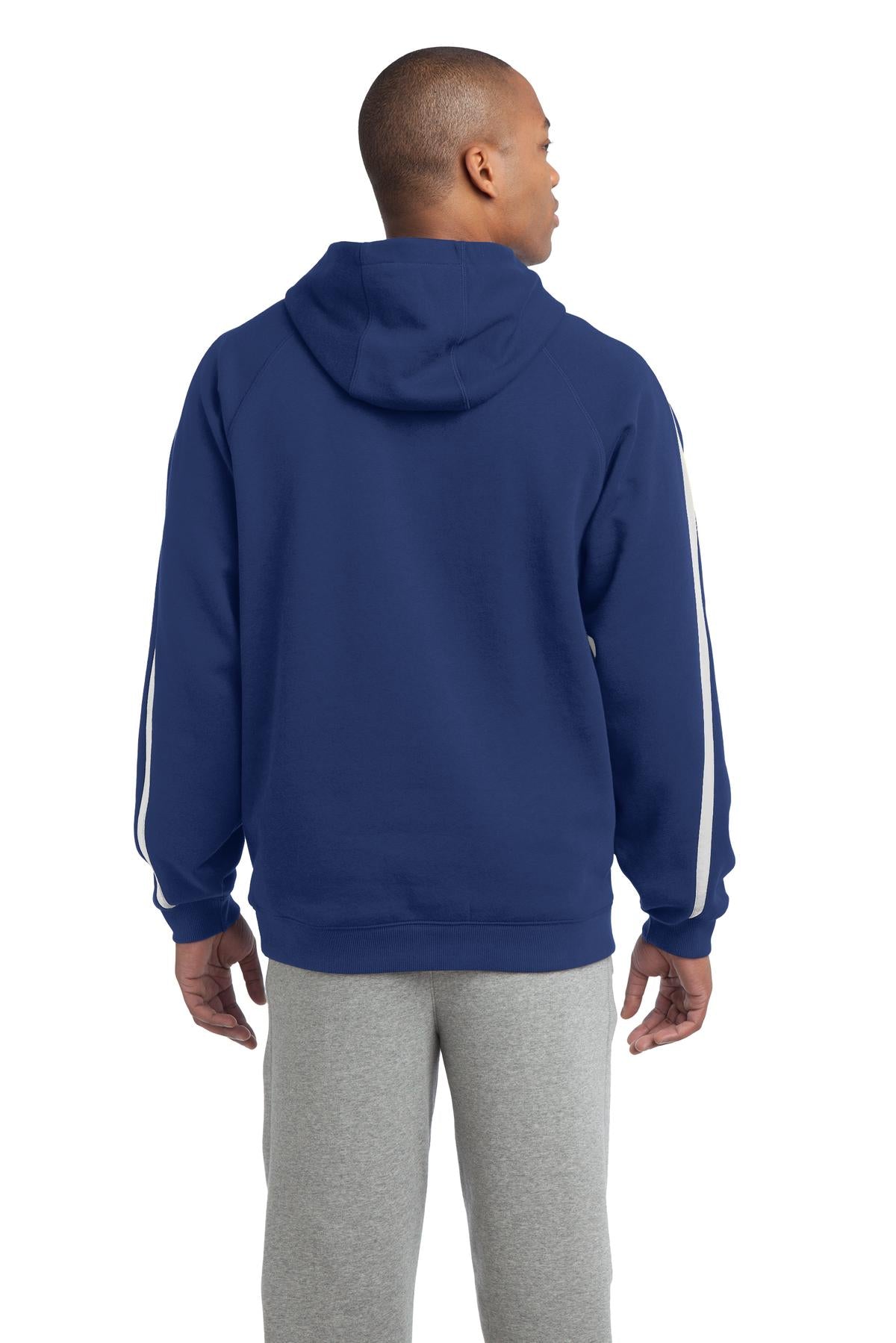 Sport-Tek® Sleeve Stripe Pullover Hooded Sweatshirt