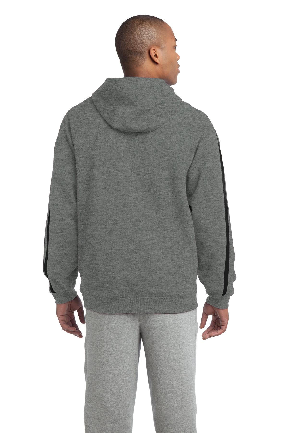 Sport-Tek® Sleeve Stripe Pullover Hooded Sweatshirt