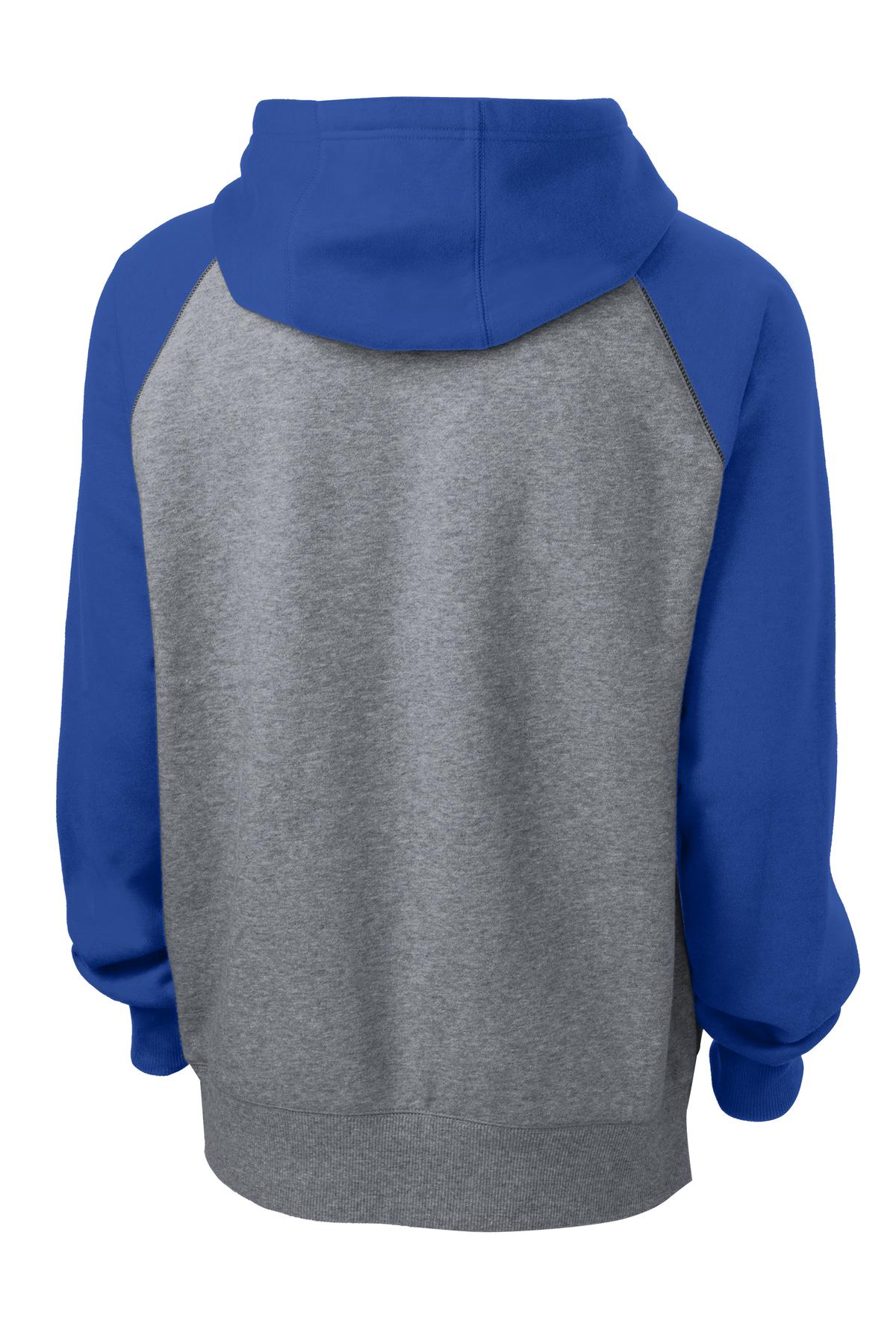 Sport-Tek® Raglan Colorblock Pullover Hooded Sweatshirt