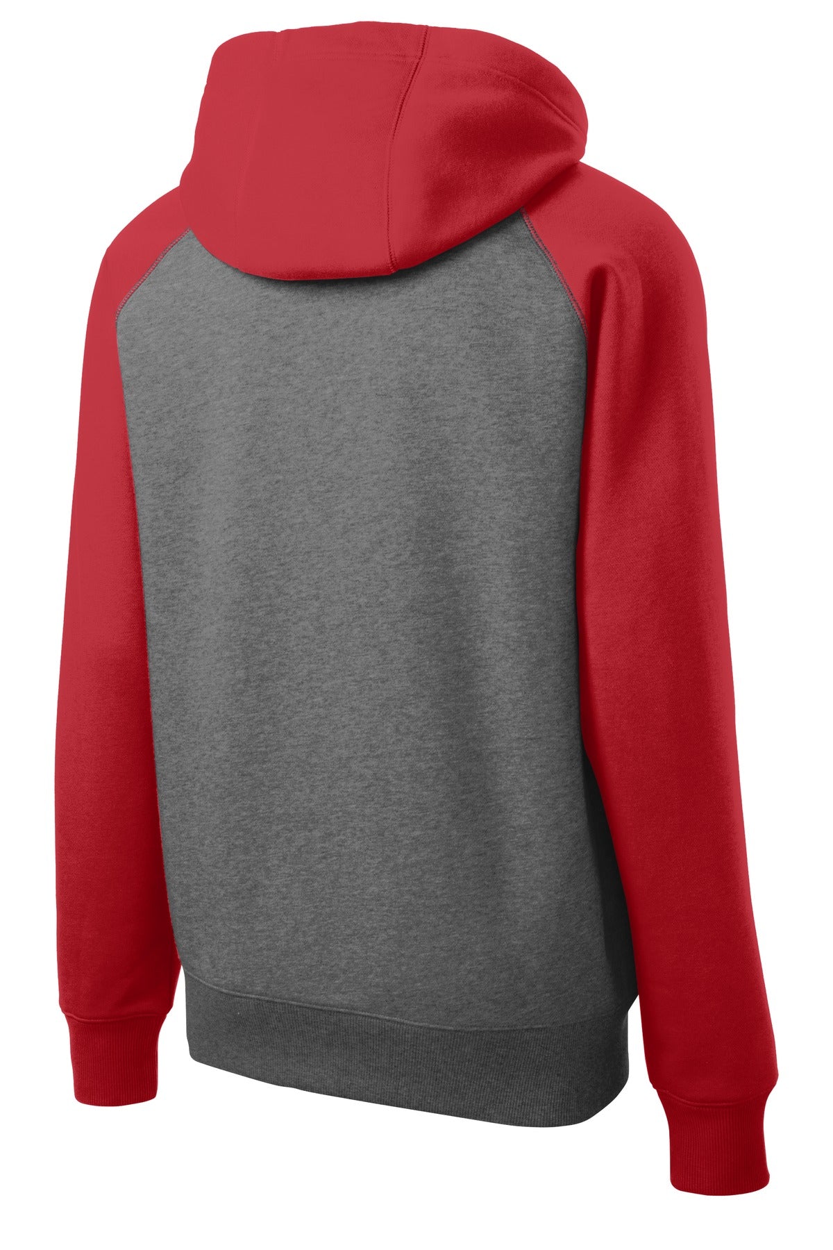 Sport-Tek® Raglan Colorblock Full-Zip Hooded Fleece Jacket