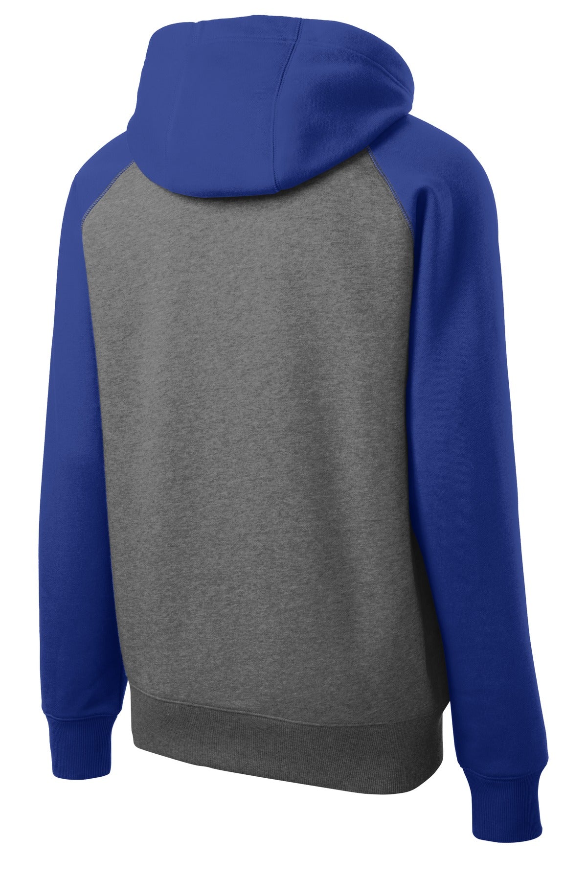 Sport-Tek® Raglan Colorblock Full-Zip Hooded Fleece Jacket