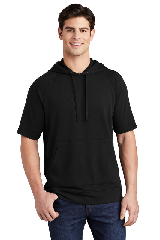 Sport-Tek® PosiCharge® Tri-Blend Wicking Fleece Short Sleeve Hooded Pullover