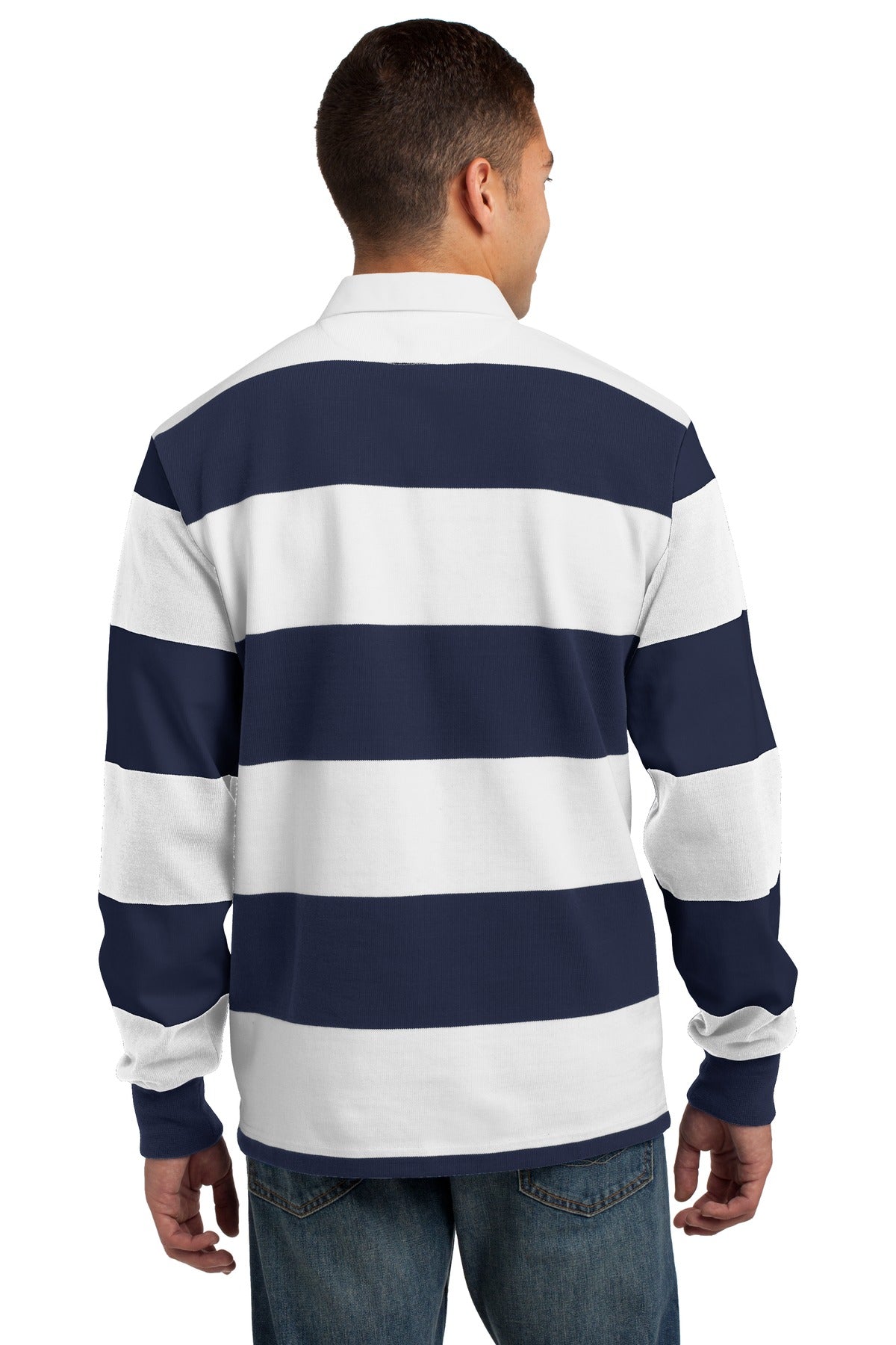Sport-Tek® Classic Long Sleeve Rugby Polo