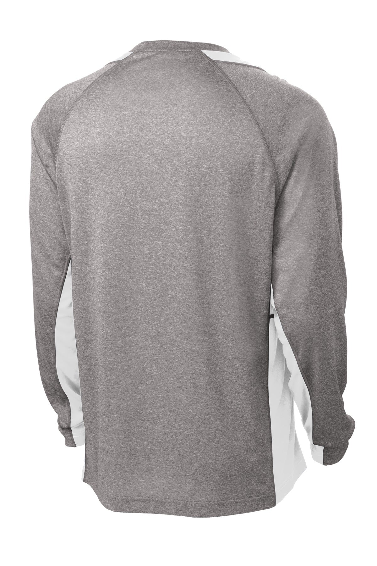 Sport-Tek® Long Sleeve Heather Colorblock Contender™ Tee