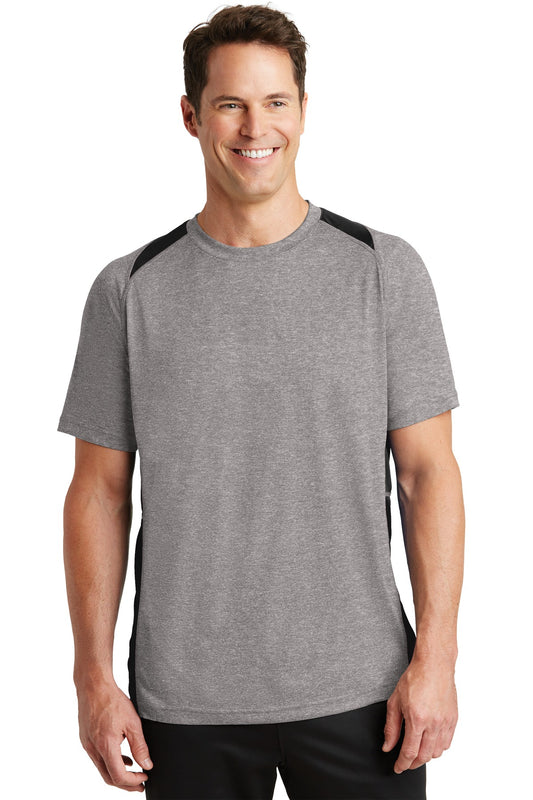 Sport-Tek® Heather Colorblock Contender Tee