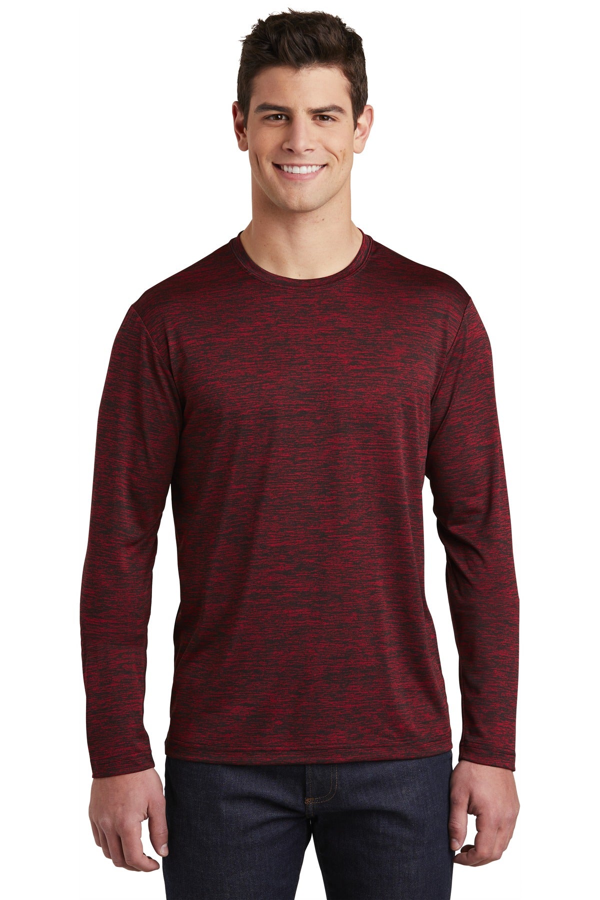 Sport-Tek® PosiCharge® Long Sleeve Electric Heather Tee