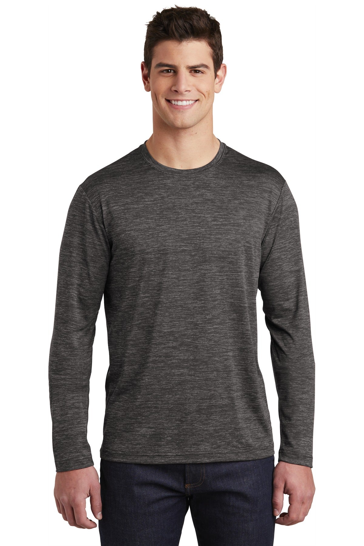 Sport-Tek® PosiCharge® Long Sleeve Electric Heather Tee