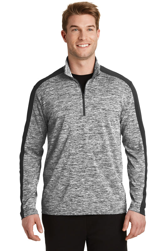 Sport-Tek® PosiCharge® Electric Heather Colorblock 1/4-Zip Pullover