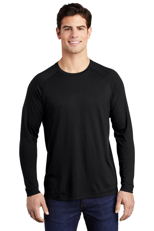 Sport-Tek® PosiCharge® Long Sleeve Tri-Blend Wicking Raglan Tee