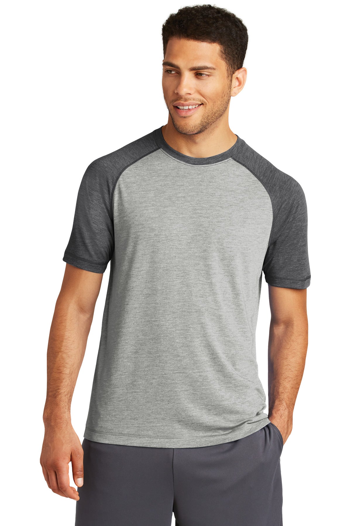 Sport-Tek® PosiCharge® Tri-Blend Wicking Raglan Tee (CORE COLORS)