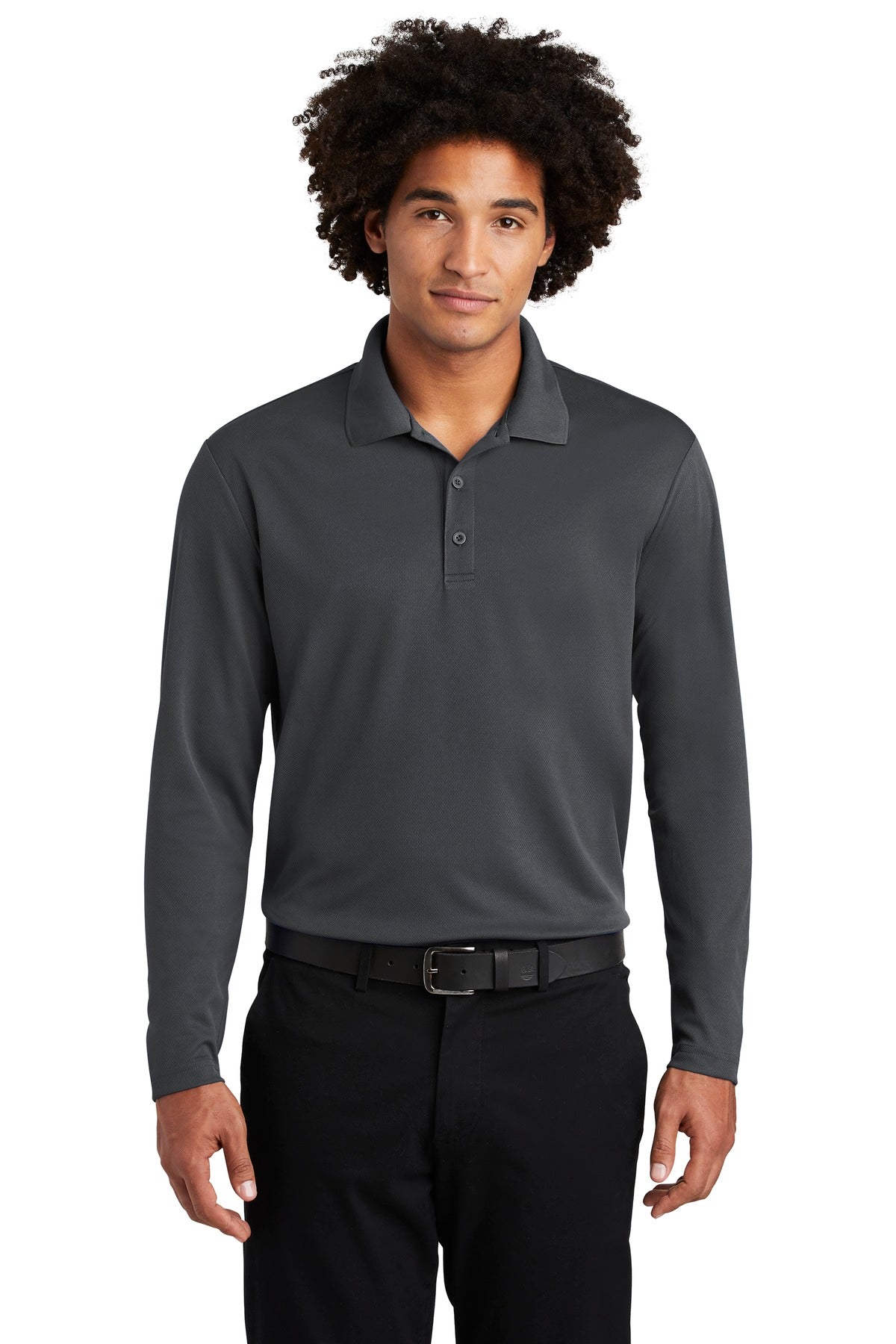 Sport-Tek® PosiCharge® RacerMesh® Long Sleeve Polo