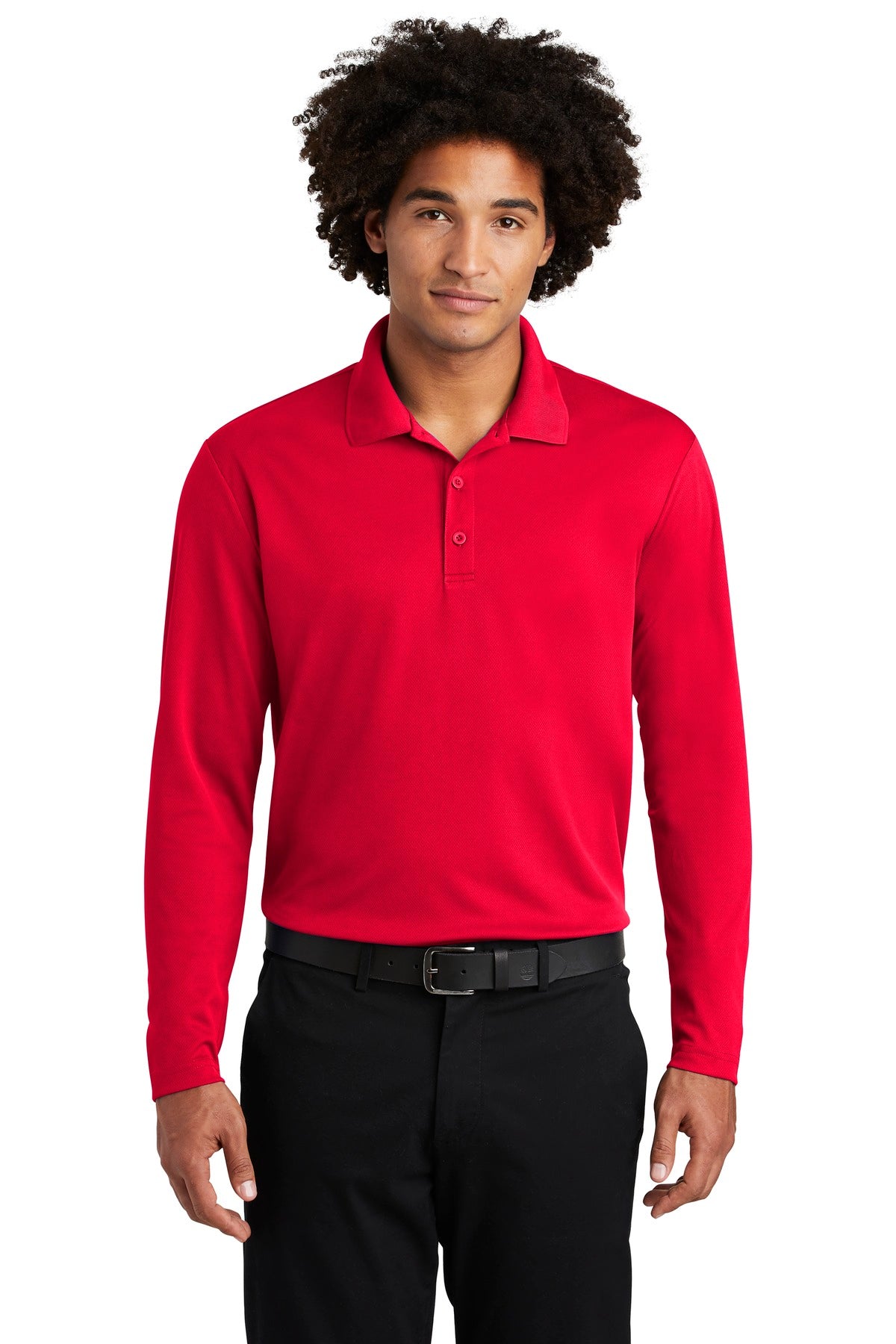 Sport-Tek® PosiCharge® RacerMesh® Long Sleeve Polo