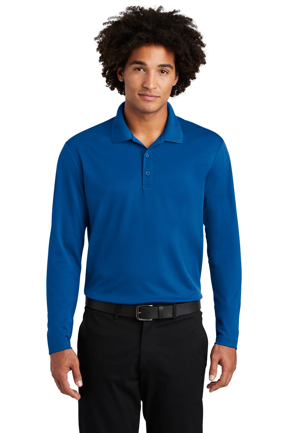 Sport-Tek® PosiCharge® RacerMesh® Long Sleeve Polo