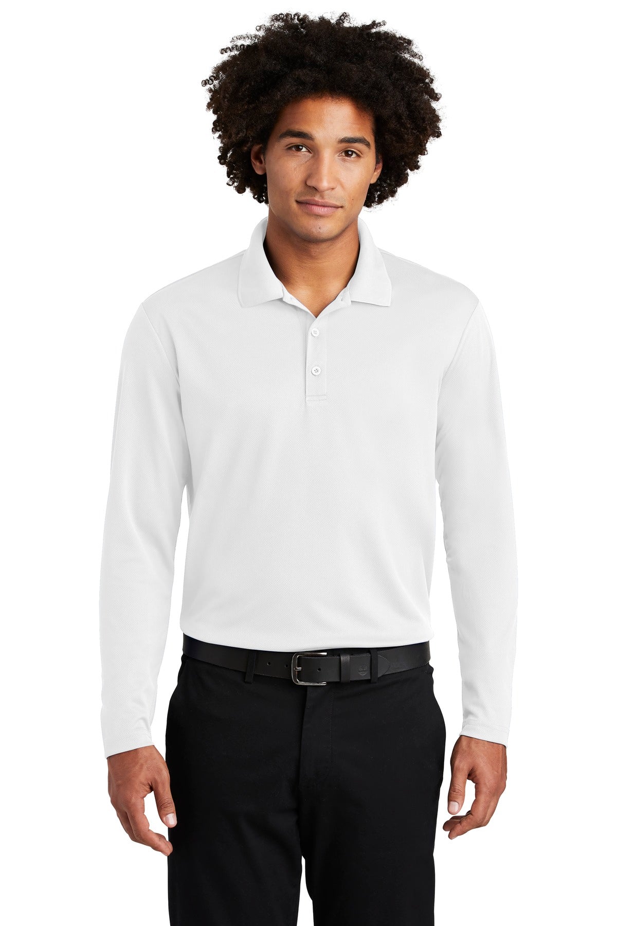 Sport-Tek® PosiCharge® RacerMesh® Long Sleeve Polo