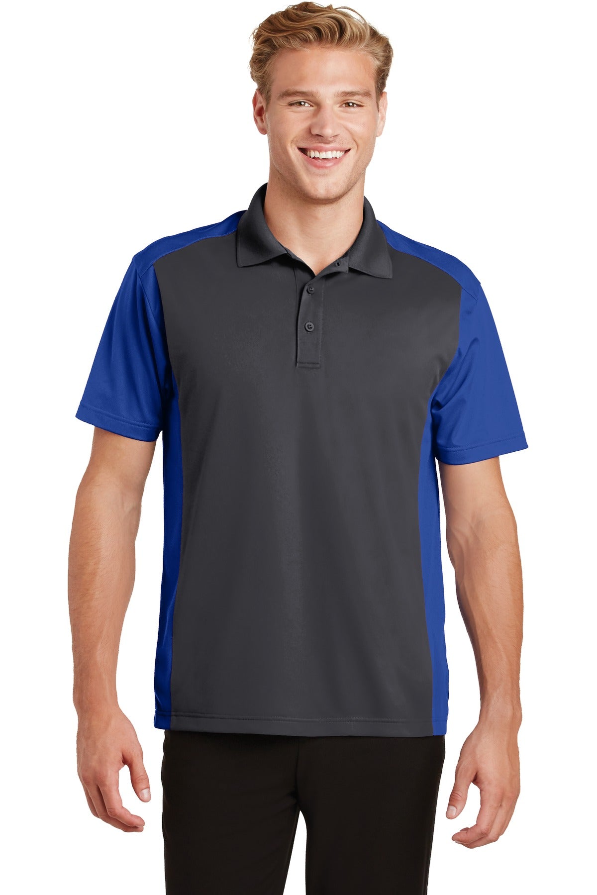 Sport-Tek® Colorblock Micropique Sport-Wick® Polo