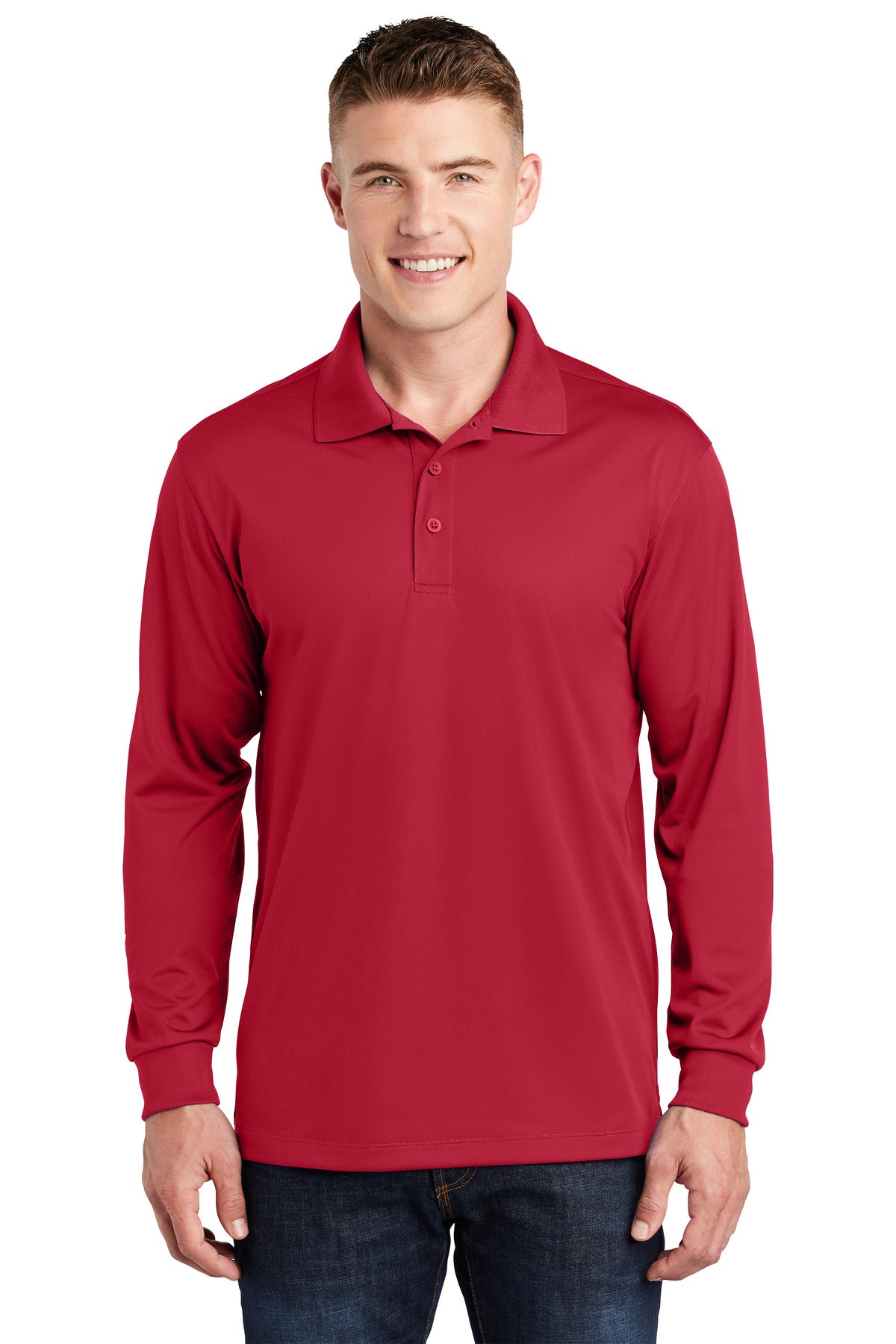 Sport-Tek® Long Sleeve Micropique Sport-Wick® Polo