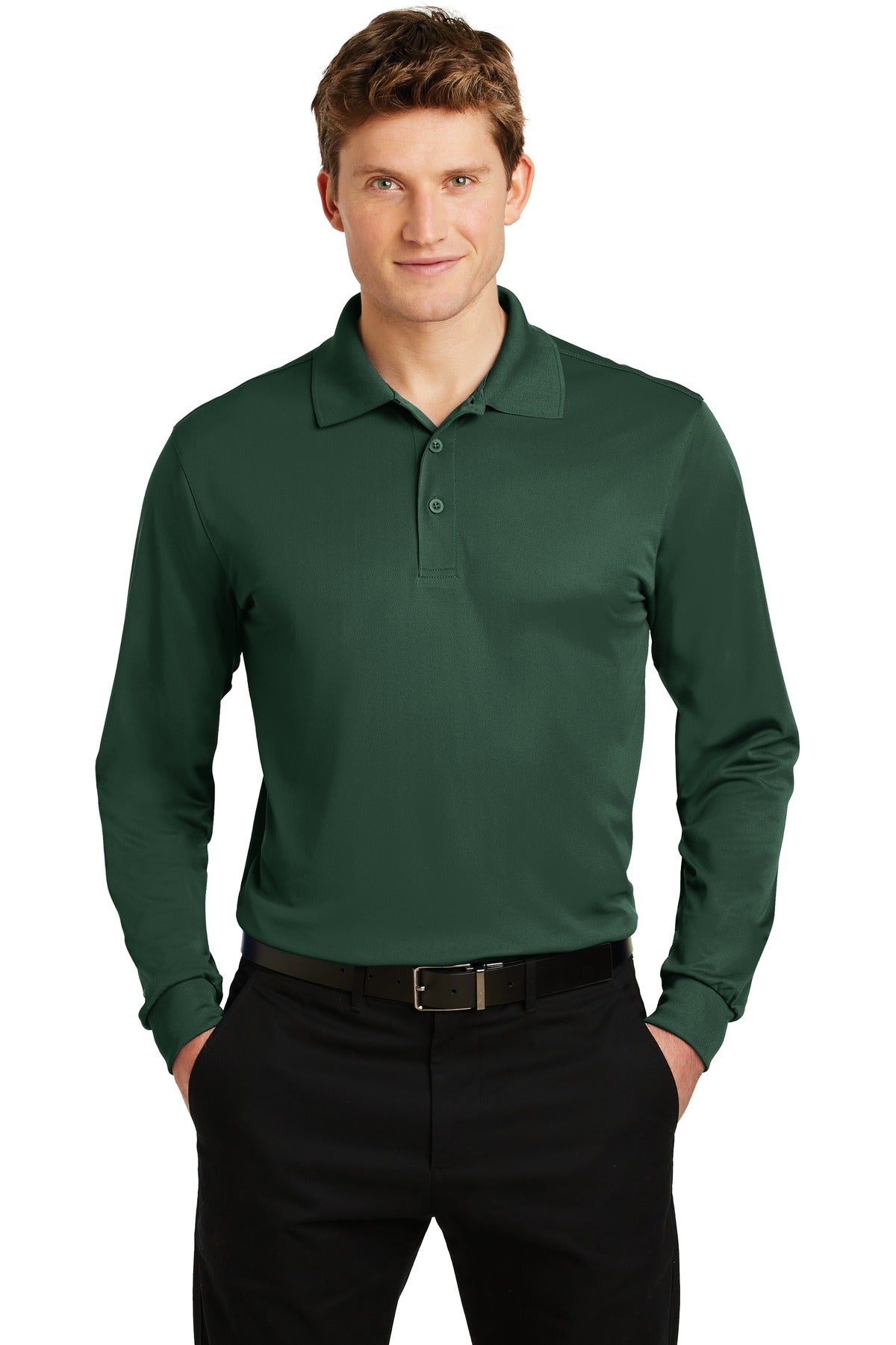 Sport-Tek® Long Sleeve Micropique Sport-Wick® Polo