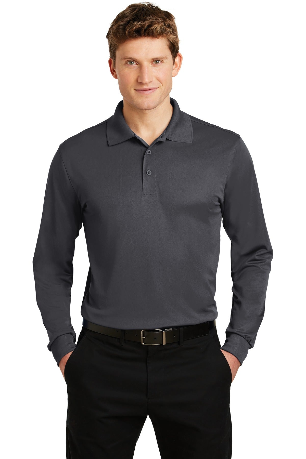 Sport-Tek® Long Sleeve Micropique Sport-Wick® Polo