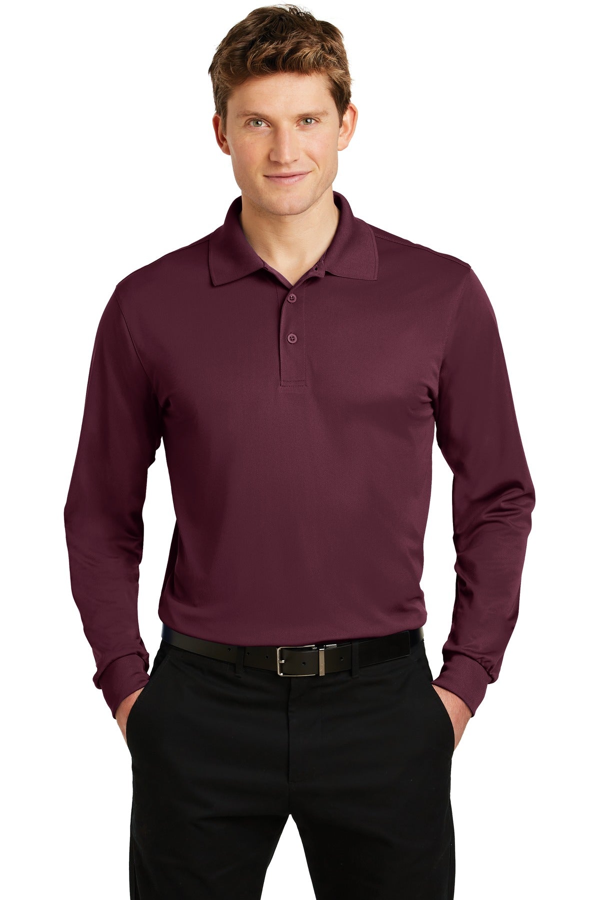 Sport-Tek® Long Sleeve Micropique Sport-Wick® Polo