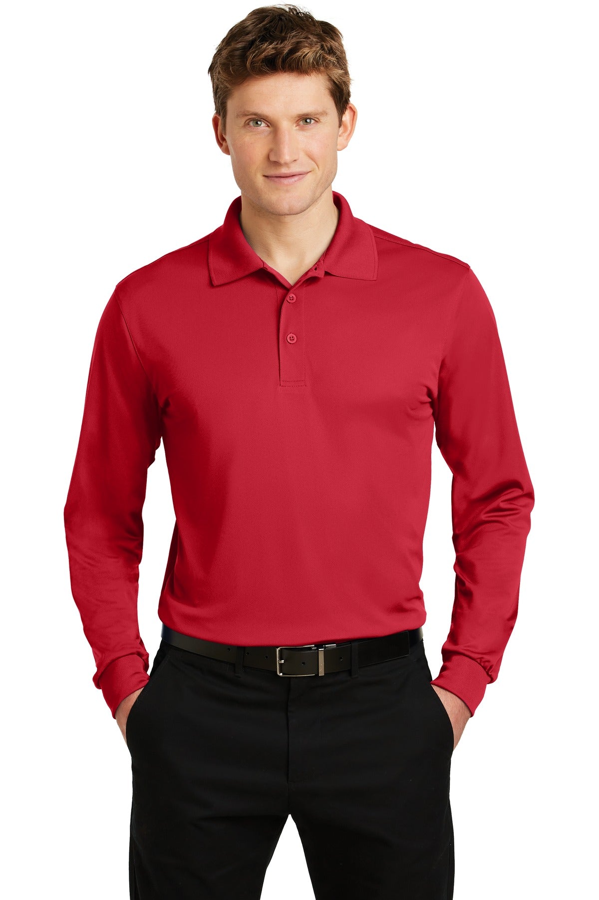 Sport-Tek® Long Sleeve Micropique Sport-Wick® Polo