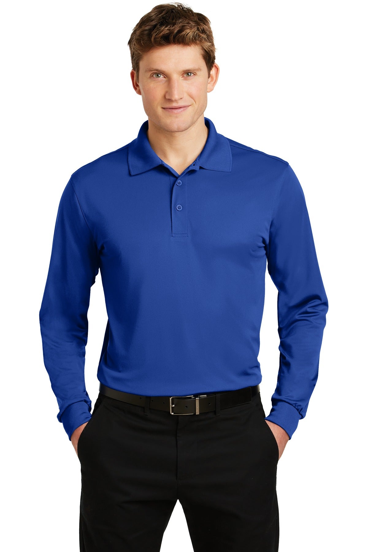 Sport-Tek® Long Sleeve Micropique Sport-Wick® Polo