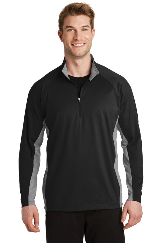 Sport-Tek® Sport-Wick® Stretch Contrast 1/4-Zip Pullover