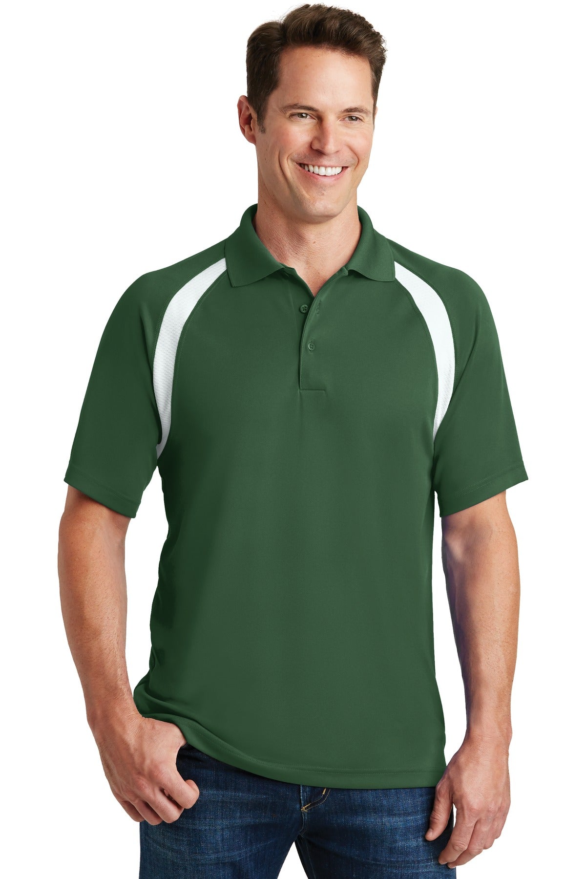 Sport-Tek® Dry Zone® Colorblock Raglan Polo