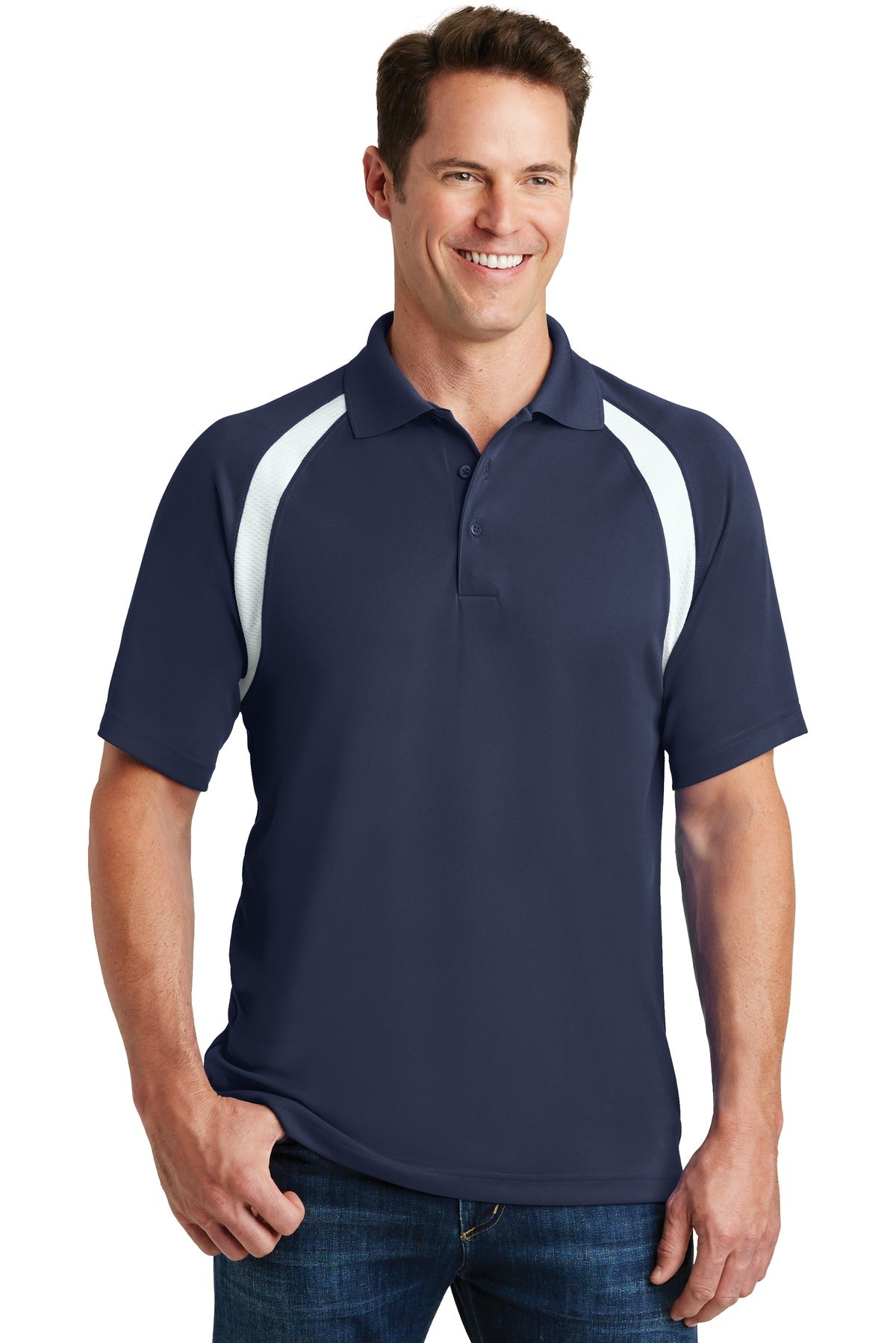 Sport-Tek® Dry Zone® Colorblock Raglan Polo