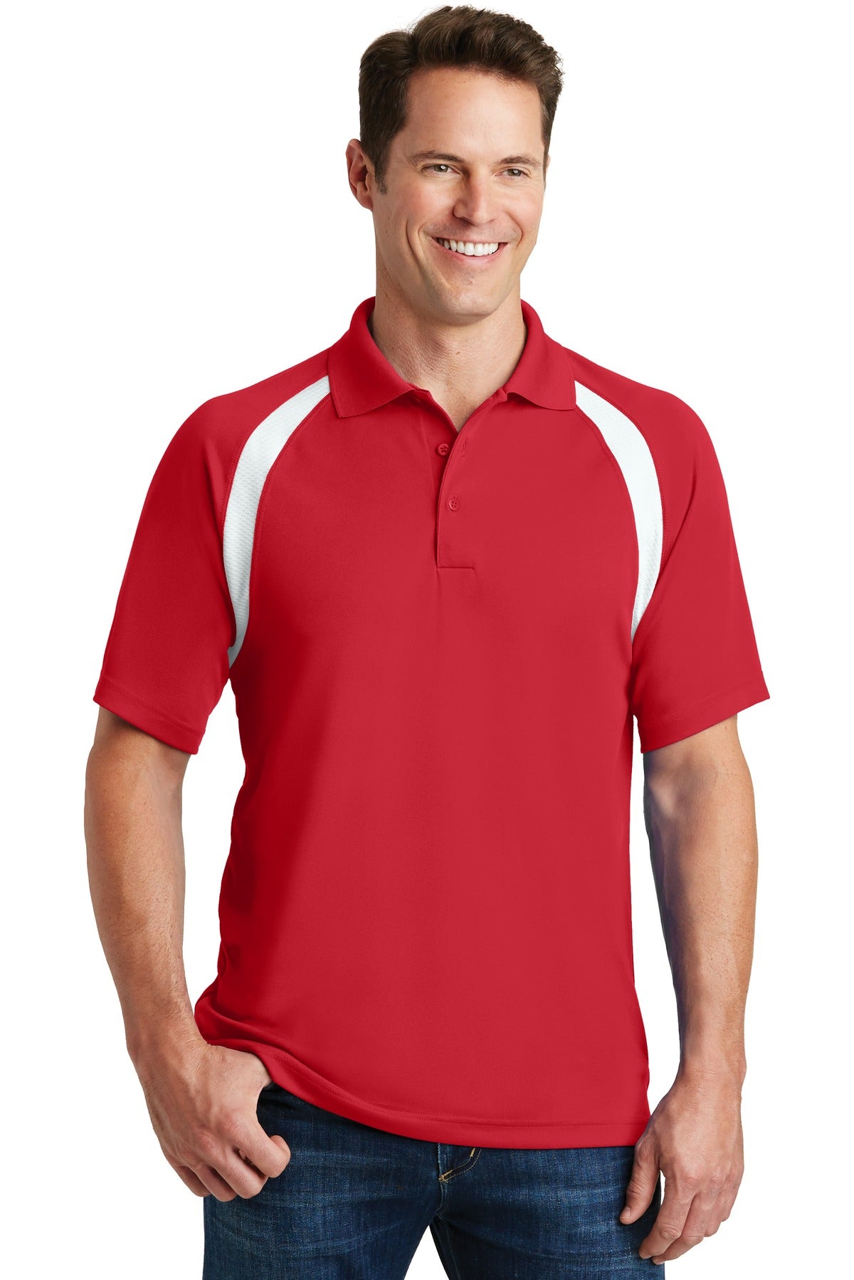Sport-Tek® Dry Zone® Colorblock Raglan Polo
