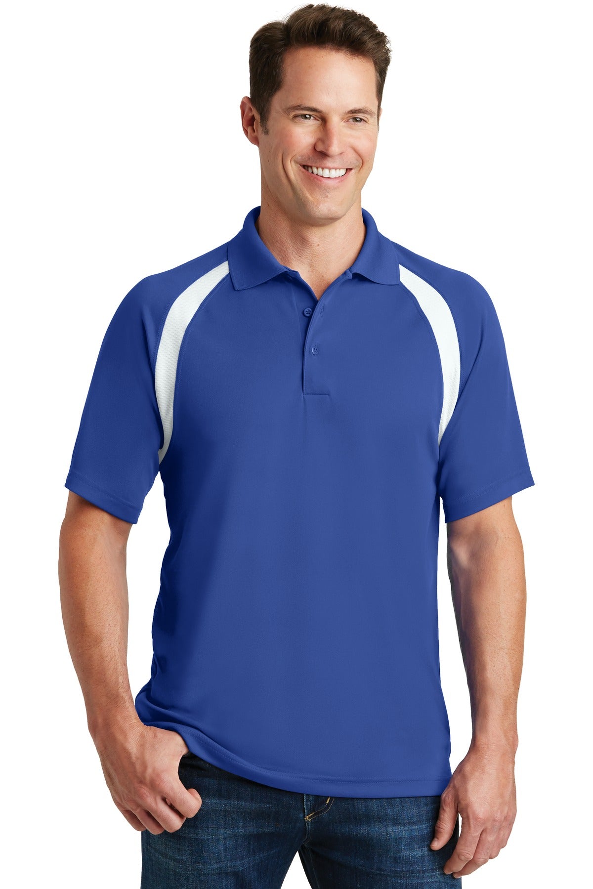 Sport-Tek® Dry Zone® Colorblock Raglan Polo