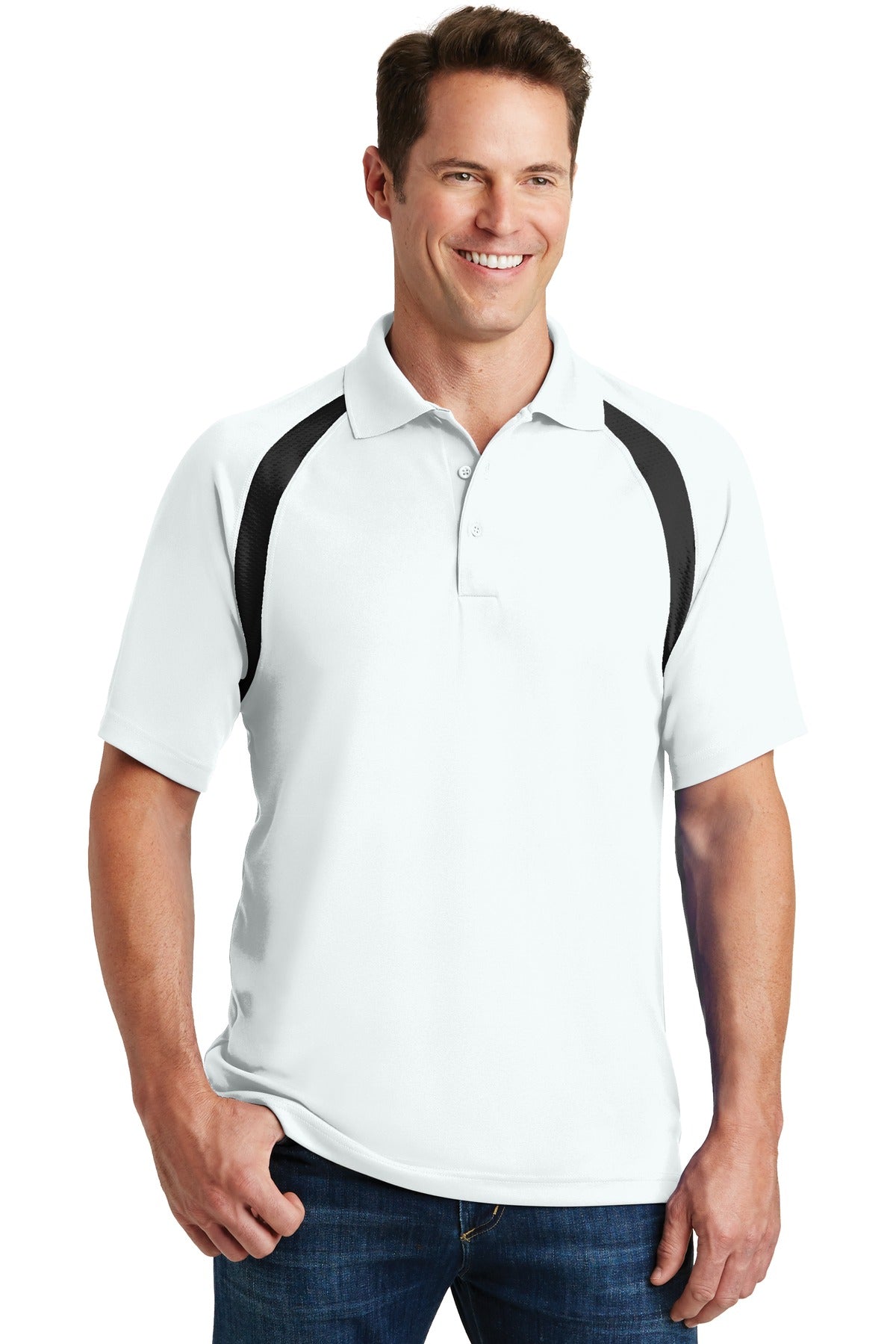Sport-Tek® Dry Zone® Colorblock Raglan Polo
