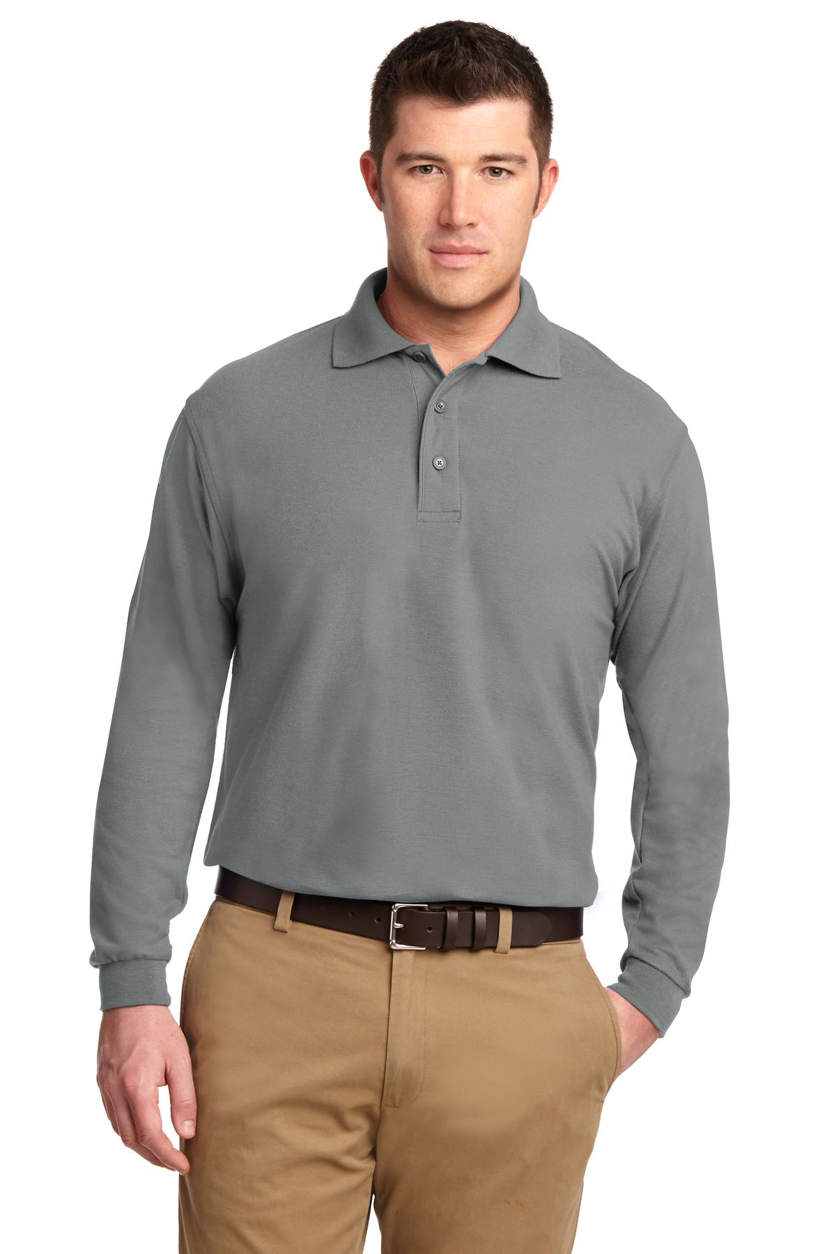 Port Authority® Tall Silk Touch Long Sleeve Polo