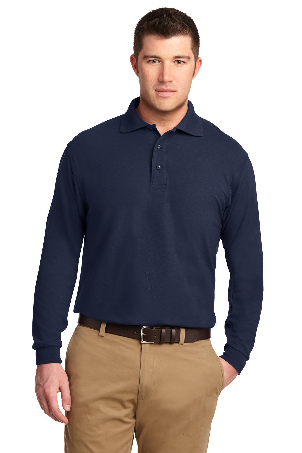 Port Authority® Tall Silk Touch Long Sleeve Polo