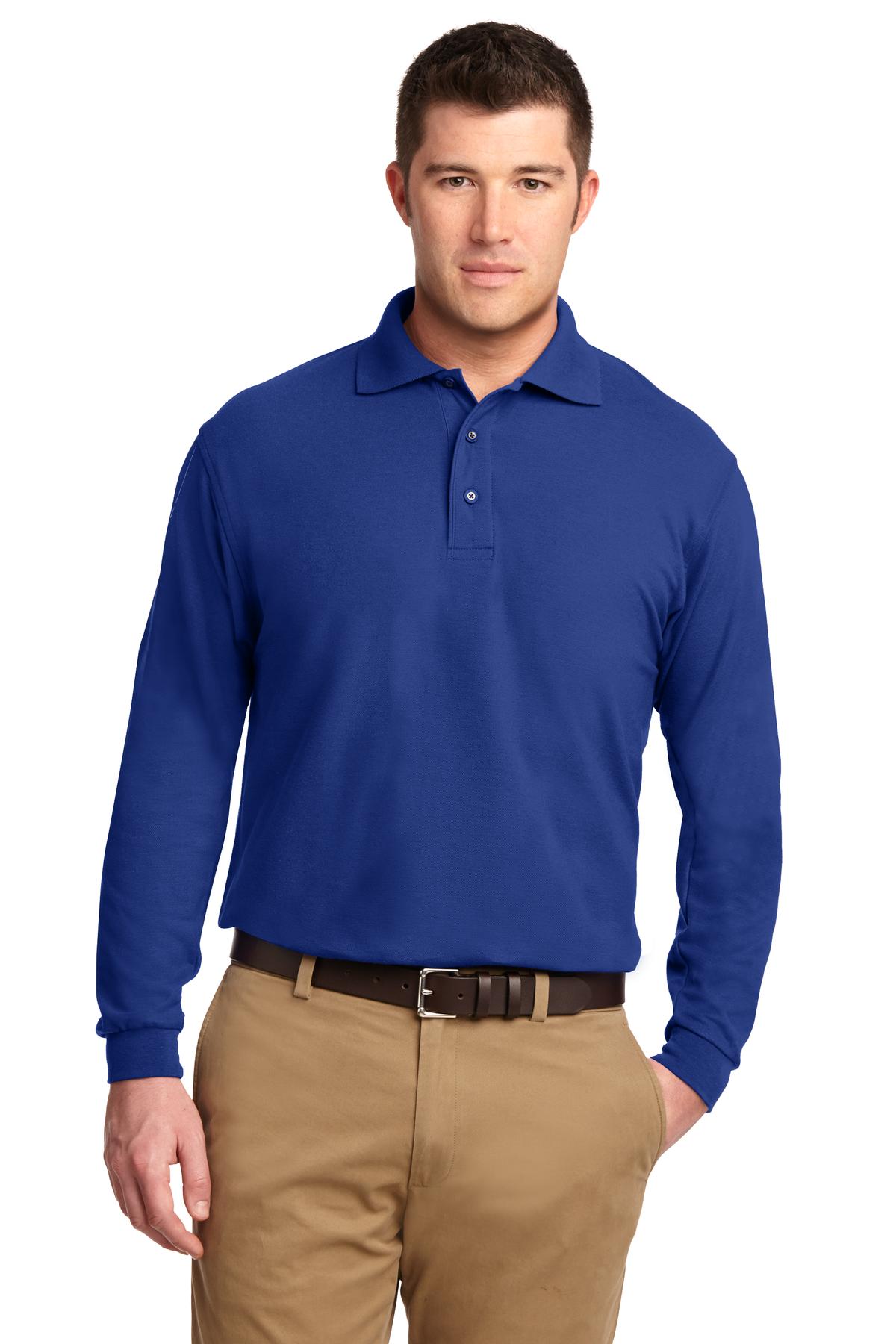 Port Authority® Tall Silk Touch Long Sleeve Polo