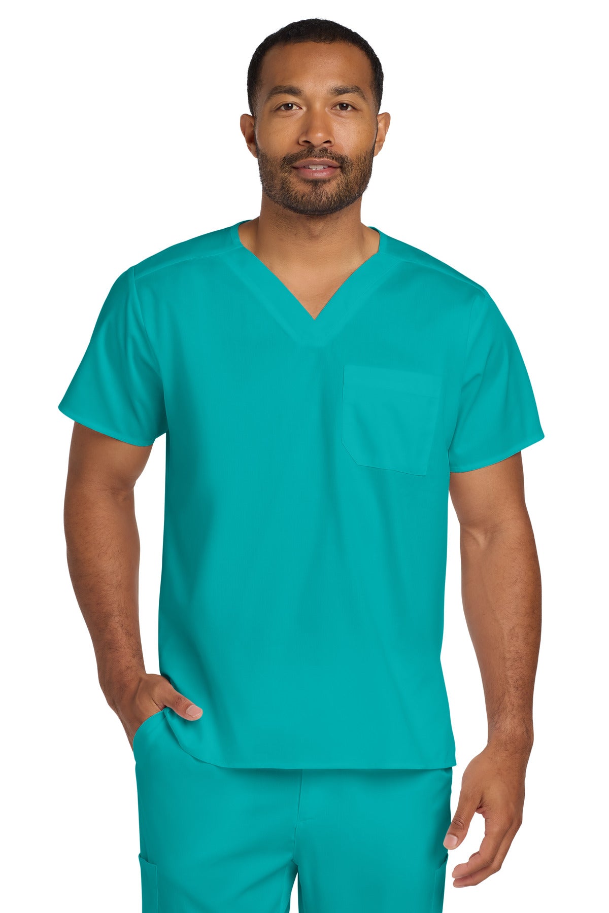 Wink® Unisex WorkFlex Chest Pocket V-Neck Top