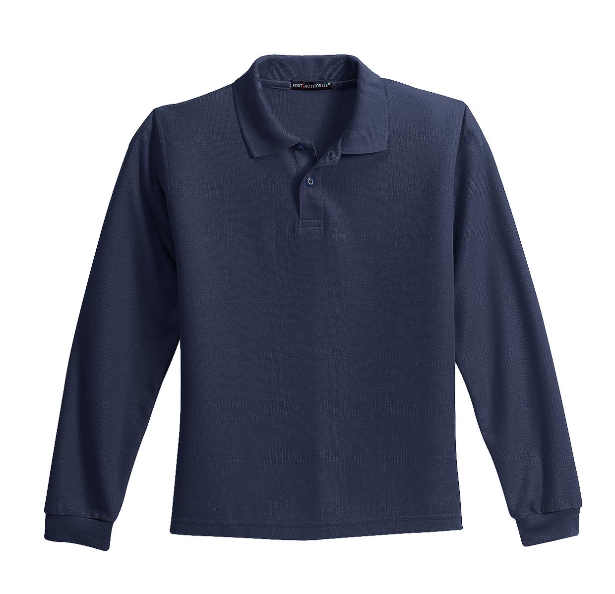 Port Authority® Youth Long Sleeve Silk Touch Polo