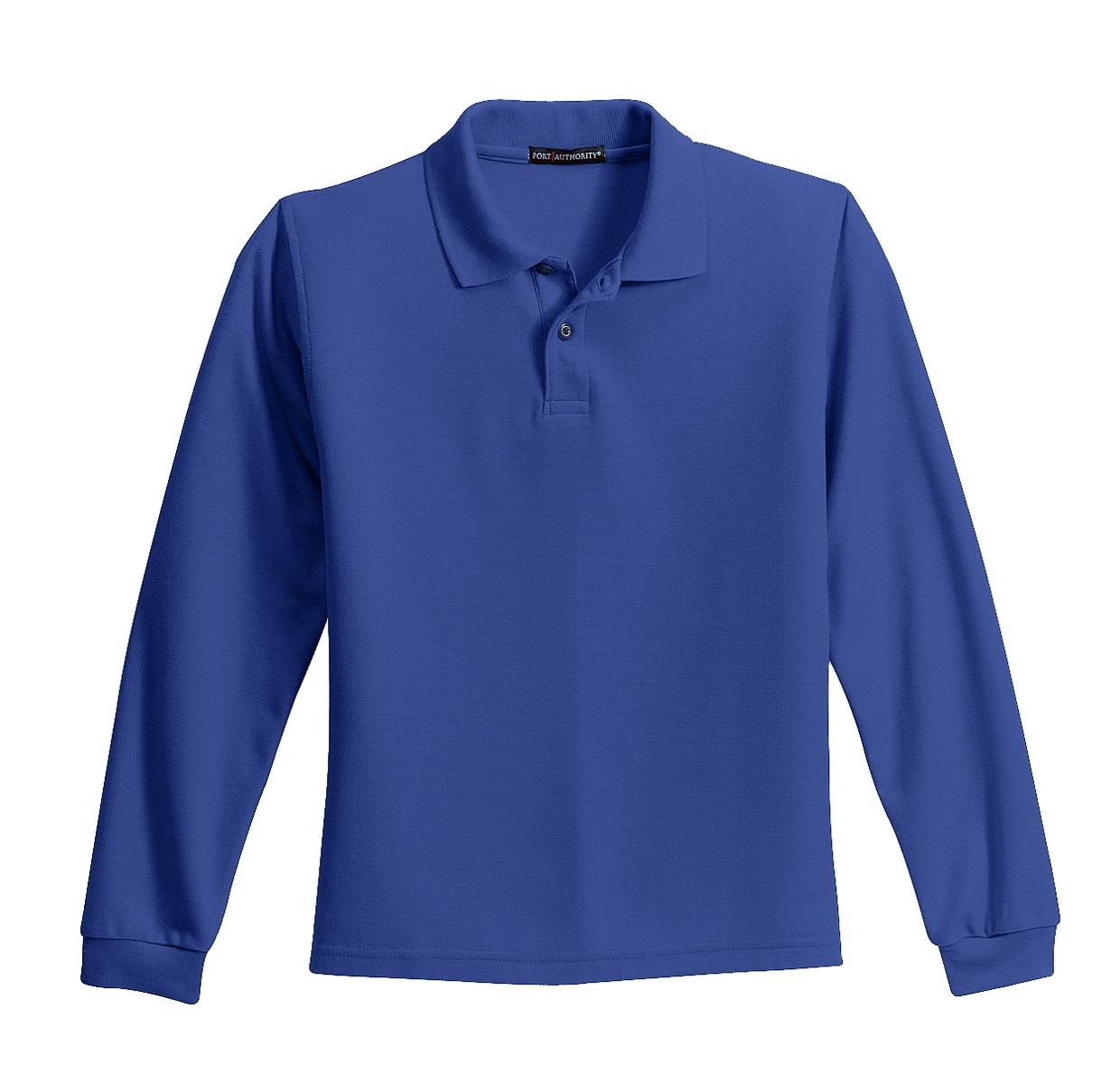 Port Authority® Youth Long Sleeve Silk Touch Polo