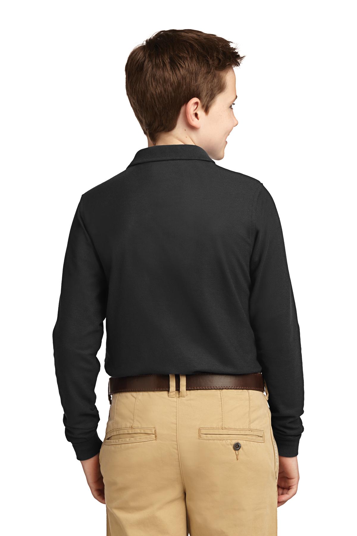 Port Authority® Youth Long Sleeve Silk Touch Polo