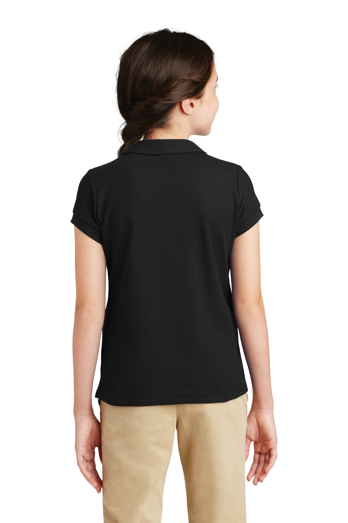 Port Authority® Girls Silk Touch Peter Pan Collar Polo