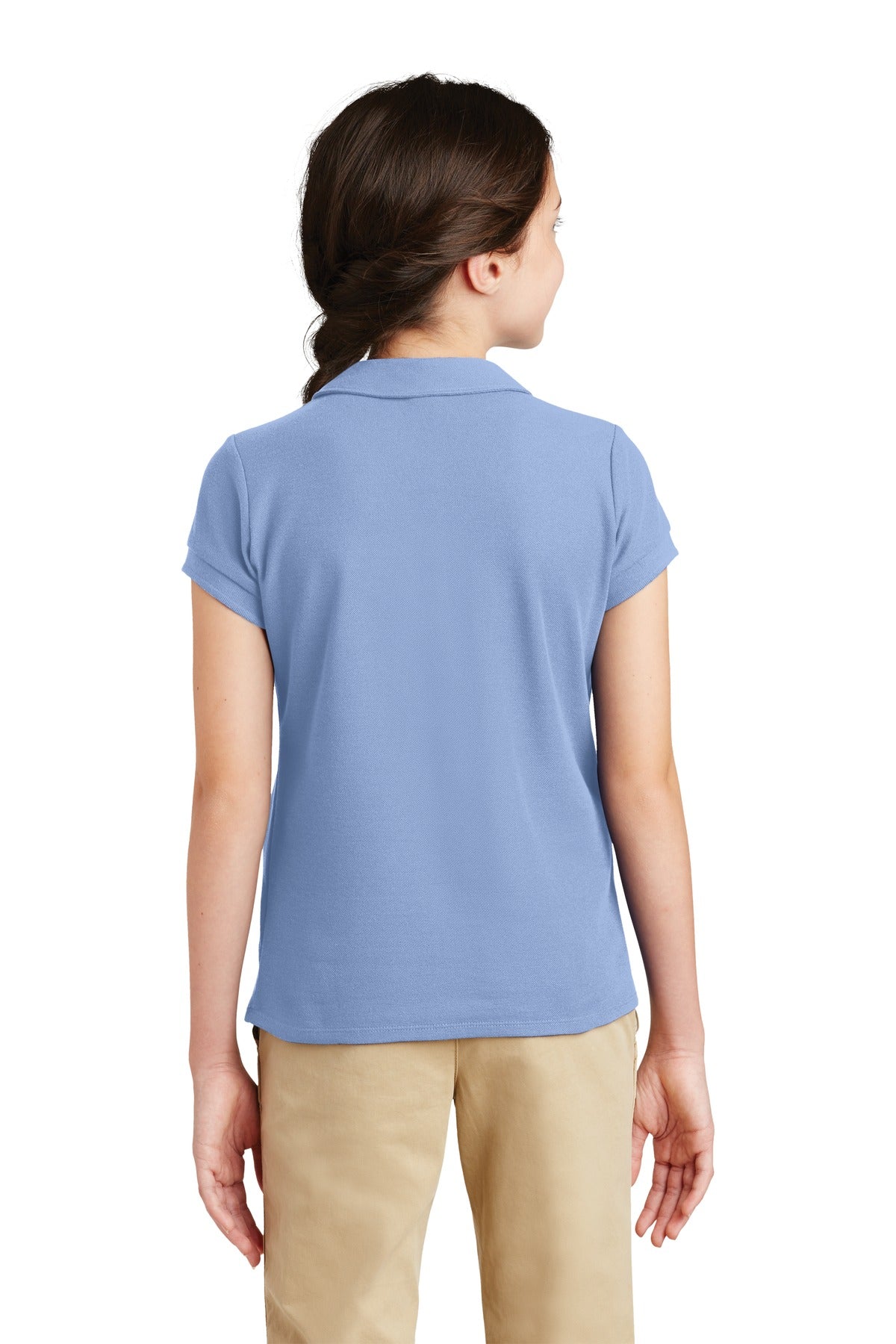 Port Authority® Girls Silk Touch Peter Pan Collar Polo