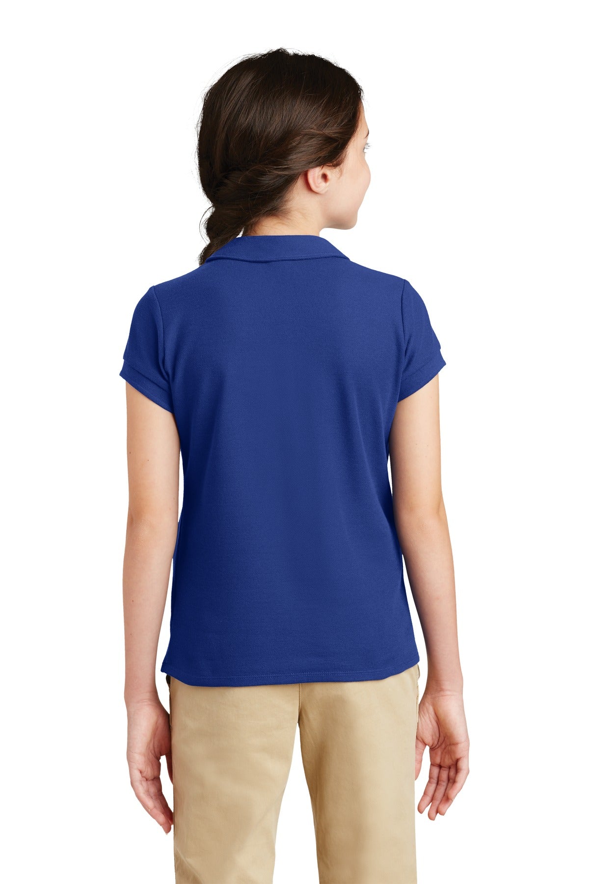 Port Authority® Girls Silk Touch Peter Pan Collar Polo