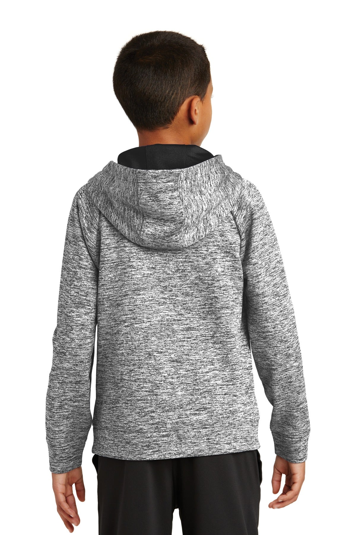 Sport-Tek® Youth PosiCharge® Electric Heather Fleece Hooded Pullover