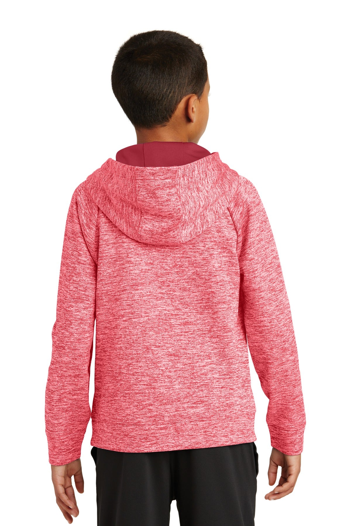 Sport-Tek® Youth PosiCharge® Electric Heather Fleece Hooded Pullover