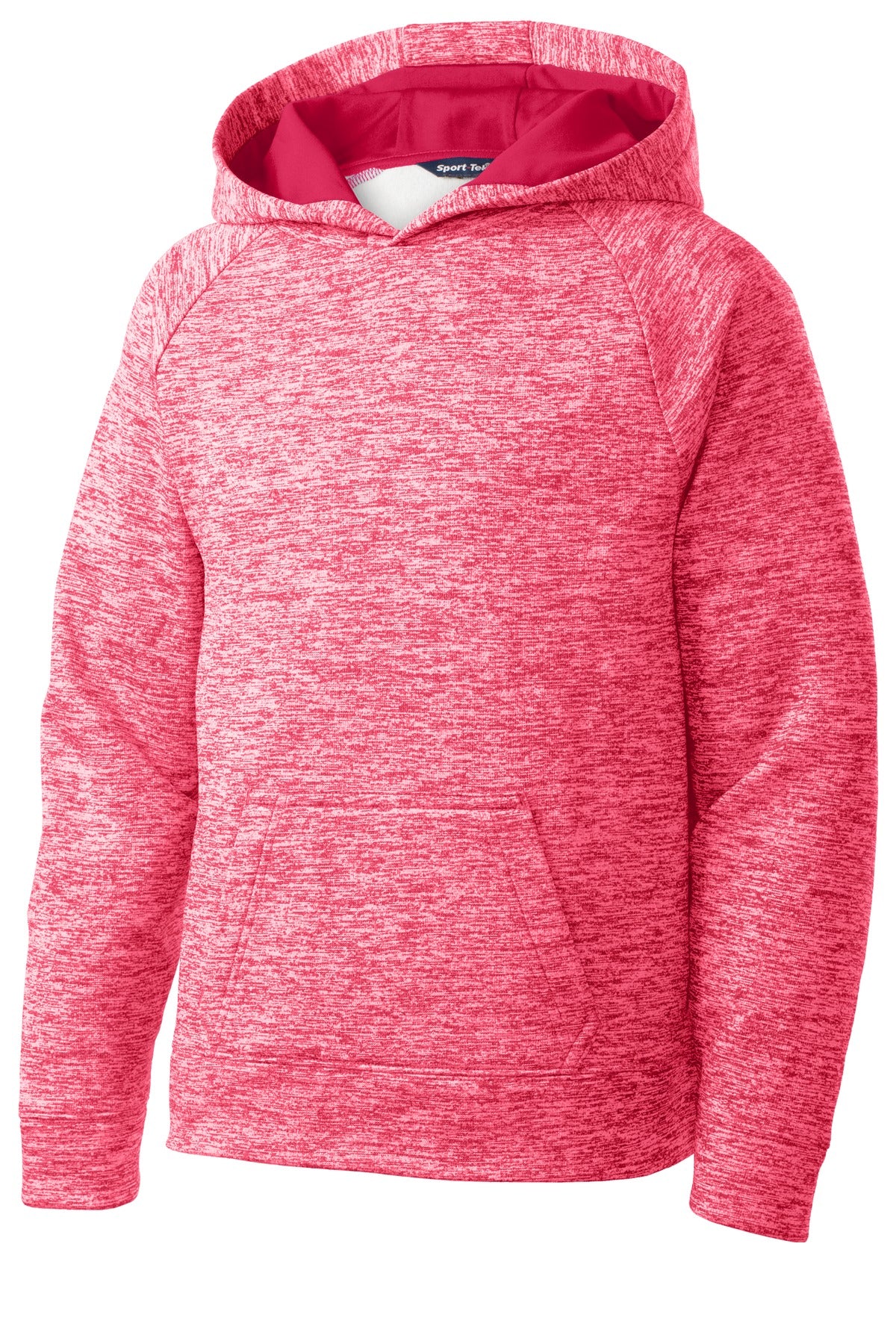 Sport-Tek® Youth PosiCharge® Electric Heather Fleece Hooded Pullover
