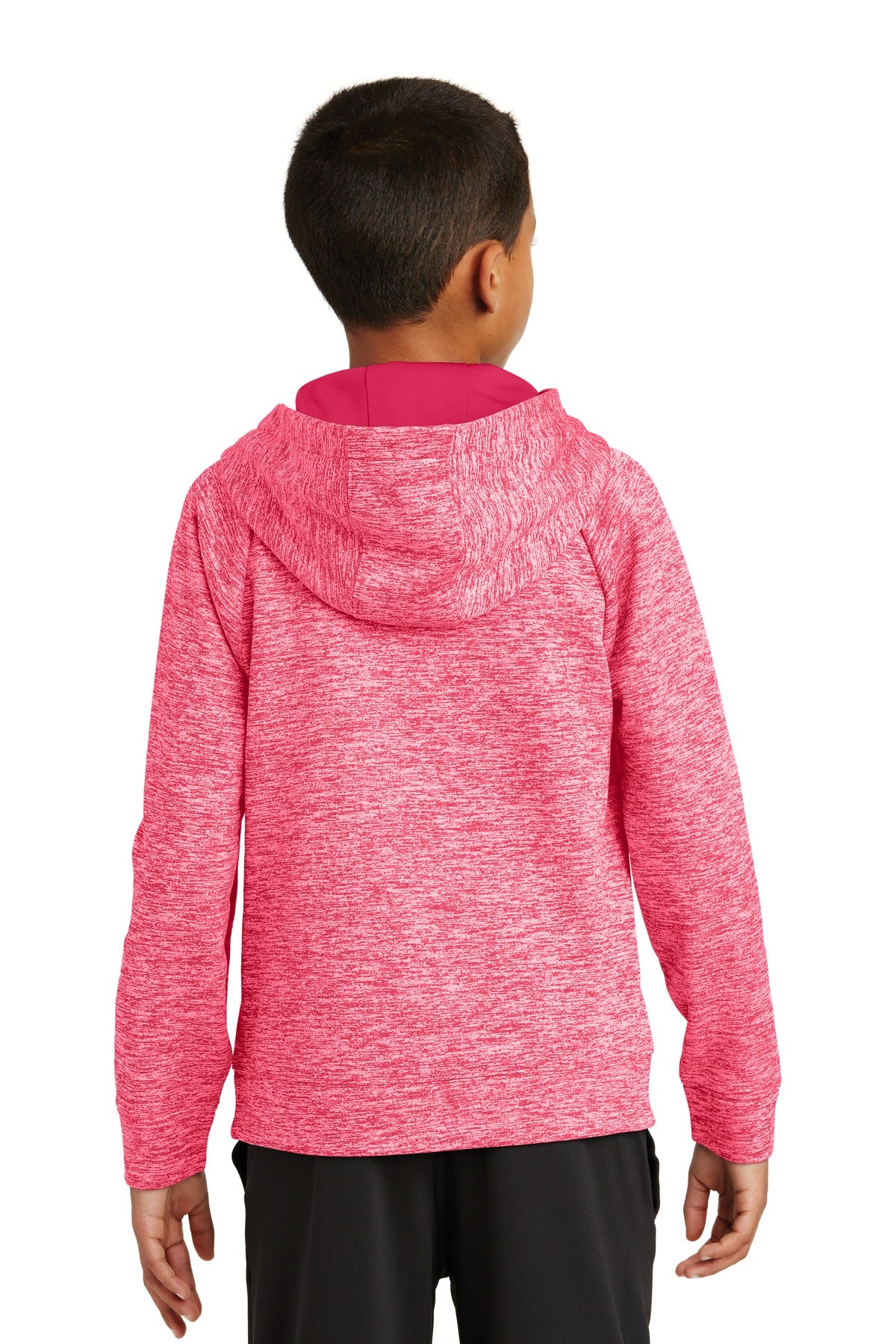 Sport-Tek® Youth PosiCharge® Electric Heather Fleece Hooded Pullover