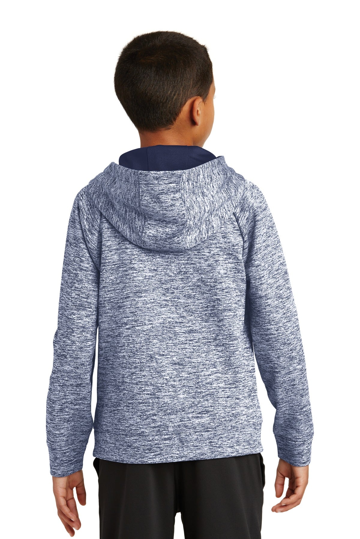Sport-Tek® Youth PosiCharge® Electric Heather Fleece Hooded Pullover