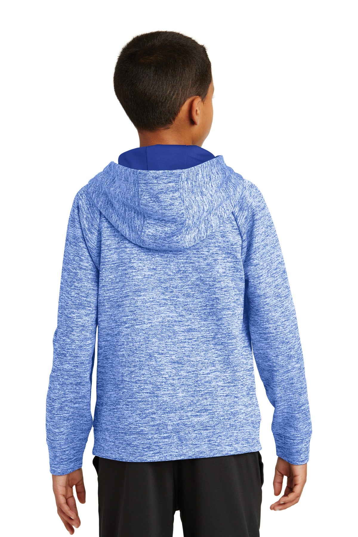 Sport-Tek® Youth PosiCharge® Electric Heather Fleece Hooded Pullover