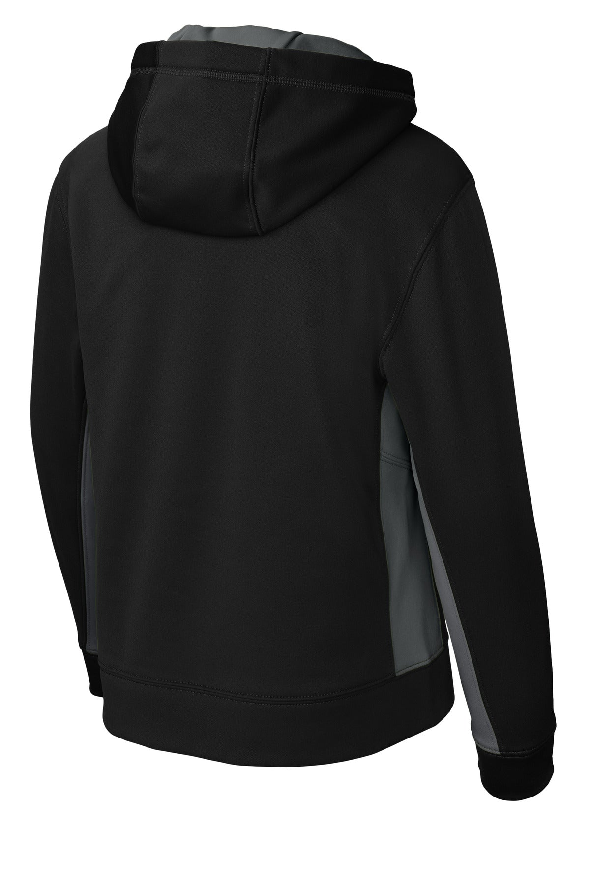 Sport-Tek® Youth Sport-Wick® Fleece Colorblock Hooded Pullover