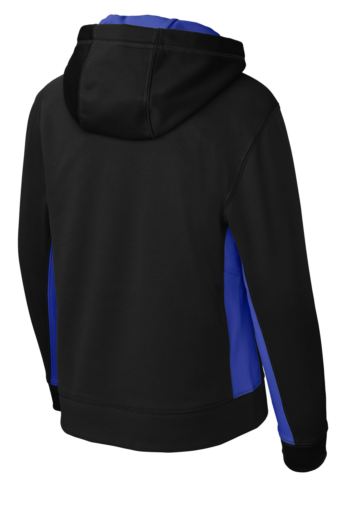 Sport-Tek® Youth Sport-Wick® Fleece Colorblock Hooded Pullover