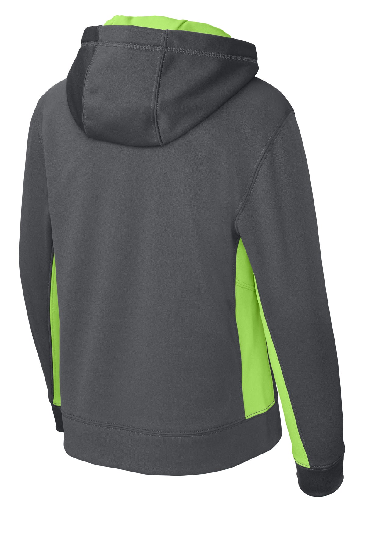 Sport-Tek® Youth Sport-Wick® Fleece Colorblock Hooded Pullover